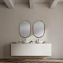 68733 - Sylvia I 24L x 35H Oval Gold Metal Frame Wall Mirror