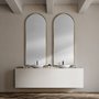 68740 - Agatha 28.0L x 2.0W x 70.0H Rounded Arch Gold Metal Frame Full Length Mirror