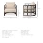67514 - Skylar I Cream Fabric Covered Cushioned Demi-Lune Wooden Frame Accent Chair 