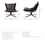67937 - Colarado Black Leather Cushions w/ Black Metal Frame Sling-Style Accent Chair 