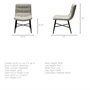 68307 - Barrow I Beige Fabric Wrap Black Metal Frame Dining Chair
