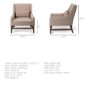 68587 - Kensington Beige Linen Fabric and Wood Accent Chair