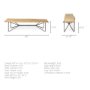 68754-AB - Papillion III 66L x 16W Blonde Wood And Iron Dining Bench 