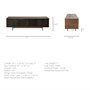 68845 - Grace I Two-Toned Brown Solid Wood TV Stand Media Console with Slated Doors, TV up to 82"