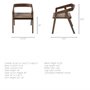 68852 - Nicholas I Onyx Brown Solid Wood Dining Chair