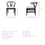 68865 - Trixie I  Black Wooden Base w/ Dark Taupe Fabric Seat Dining Chair