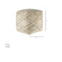 67586 - Tapir Beige Cotton Argyle Pattern Square Pouf 