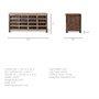 67738 - Wilton I 63x16 Reclaimed Wood and Metal 16 Drawer Sideboard