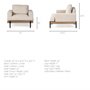 68755 - Colburne I Beige Fabric W/ Wood and Iron Frame Accent Chair 