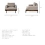 68757 - Colburne I Gray Fabric W/ Wood and Iron Frame Accent Chair 