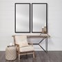 MIR-D235-P2040-DS - Bristol Black 20x40 Faux Wood Frame Bathroom Vanity Mirror