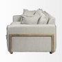 68712 - Roy I 84" Frost Gray Upholstered Three Seater Sofa 
