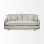 68712 - Roy I 84" Frost Gray Upholstered Three Seater Sofa 