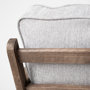 68728 - Olympus VI Frost Grey Fabric Wrapped Wooden Frame Accent Chair 