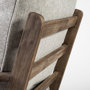 68728 - Olympus VI Frost Grey Fabric Wrapped Wooden Frame Accent Chair 
