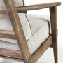 68728 - Olympus VI Frost Grey Fabric Wrapped Wooden Frame Accent Chair 