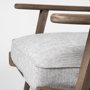 68728 - Olympus VI Frost Grey Fabric Wrapped Wooden Frame Accent Chair 