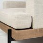 68755 - Colburne I Beige Fabric W/ Wood and Iron Frame Accent Chair 