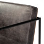 68761 - Stamford 40" Total Height Black Leather Seat w/ Wood Back, Metal Frame Bar Stool