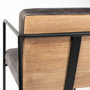 68761 - Stamford 40" Total Height Black Leather Seat w/ Wood Back, Metal Frame Bar Stool