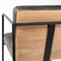 68763 - Stamford 36" Total Height Black Leather Seat w/ Wood Back, Metal Frame Counter Stool