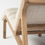 68768 - Pierre Beige Fabric Upholstered Armless Chaise Lounge Chair