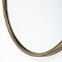 68733 - Sylvia I 24L x 35H Oval Gold Metal Frame Wall Mirror