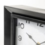 68736 - Ralph I Black Metal Square Table Clock
