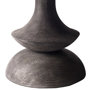 68748-AB - Crossman III 60" Round Dark Brown/Gray Solid Wood Base W/Glass Top Dining Table