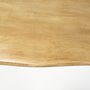 68752-AB - Papillion II 80x40 Rectangular Blonde Live Edge Sold Wood Top Black Metal Base Dining Table