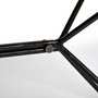 68752-AB - Papillion II 80x40 Rectangular Blonde Live Edge Sold Wood Top Black Metal Base Dining Table