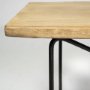 68754-AB - Papillion III 66L x 16W Blonde Wood And Iron Dining Bench 
