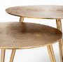 68769 - Reva III (Small) 16L x 16W Gold Round Top Cast Aluminum Accent Table