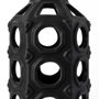 68785 - Brunel Large Black Drum-Shaped Ceramic Vase 
