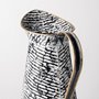 68787 - Colette Small Black/White Patterned Vase