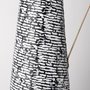 68788 - Colette Large Black/White Patterned Vase