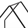 68789 - Leopold Set of Two Black Metal Wooden Base Table Candle Holders