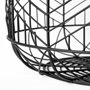 68949 - Idris Set of 2 Black Metal Geometric Mesh Bowls