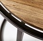 68814 - Glover (Set of 3) 20L x 20W Brown Wood Round Top W/Metal Nesting Accent Tables