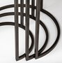 68814 - Glover (Set of 3) 20L x 20W Brown Wood Round Top W/Metal Nesting Accent Tables