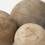 68856 - Carrick (Set of 3) Natural Wood Decorative Spheres