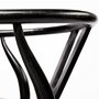 68865 - Trixie I  Black Wooden Base w/ Dark Taupe Fabric Seat Dining Chair