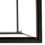 68941 - Arya (Set of 2) 24L x 10W Black Rectangular Glass Top Iron Frame Accent Table 