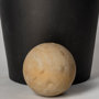 68983 - Asher Set of Two Black Metal Urns 