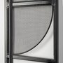 68985-AB - Navin 10x46.5 Black Metal Body White Fabric Shade Rectangular Wall Sconce 