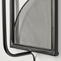 68985-AB - Navin 10x46.5 Black Metal Body White Fabric Shade Rectangular Wall Sconce 