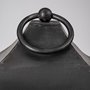 68990 - Ina Tall Charcoal Metal Candle Holder Lantern 