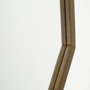 69029 - Aramis II 41L x 41H Octagon Brown Wood Frame Wall Mirror