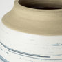 69043 - Sonnett Short White/Blue Ceramic Vase 
