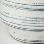 69043 - Sonnett Short White/Blue Ceramic Vase 